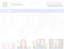Tablet Screenshot of americandentalsmiles.com